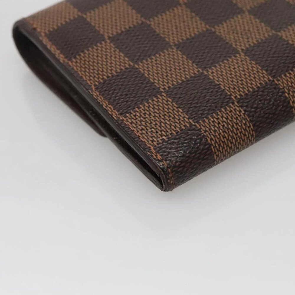 LOUIS VUITTON Damier Ebene Portefeuille Sarah Long Wallet N60491 LV Auth 135012 - Picture 3 of 16